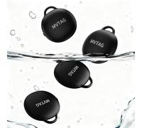 CooAoo Smart Tag Chiavi Tracker Compatibile con Apple Dove è? App (solo iOS), IP68 impermeabile Bluetooth Key Finder per chiavi, bagagli, valigia, portafoglio, confezione da 4