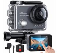 COOAU Action Cam Nativo 4K 60fps 24MP Touch Screen WiFi und EIS AntiShake