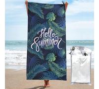 coobopet Asciugamano da spiaggia personalizzato con la tua foto e il tuo testo, asciugamano da bagno personalizzato per bambini e adulti, asciugamano da piscina ad asciugatura rapida