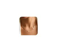 coobopet Collane personalizzate con nomi multipli per le donne placcato oro 18 carati 1-5 collana a catena con nome collana familiare regalo gioielli personalizzati per le donne