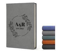 coobopet Quaderno in pelle vintage A5 personalizzato per scrivere, diario di carta personalizzato, quaderno per lavoro, viaggi e diario