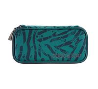 Coocazoo Astuccio PencilDenzel WWF Pine-Track verde, astuccio per matite, scomparto geod-triangolare, scomparto per orari, portapenne estraibile, scomparto con chiusura lampo aggiuntivo, verde,