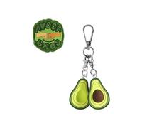 coocazoo Colour Up, set di ciondoli e patch in velcro per zaini da scuola Mate, Joker & Porter, motivo e ciondolo, intercambiabili e personalizzati, a partire dalla 3a classe, Avocabros - Verde, m