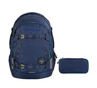 Coocazoo MATE - Zaino per la scuola, 2 pezzi, con astuccio, Happy Raindrops, Taglia unica