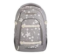 Coocazoo Mate - Zaino per la scuola, ergonomico, regolabile in altezza e dimensione, con cintura toracica e cintura in vita, Vanilla Bloom - Grigio, Vanilla Bloom