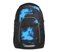 Coocazoo Mate - Zaino per la scuola, ergonomico, regolabile in altezza e dimensione, con cintura toracica e cintura in vita, Mystic Clouds - Nero/Blu, Mystic Clouds