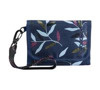 coocazoo Portafoglio, portafoglio con finestra interna ed esterna, portamonete e scomparti per carte di credito, chiusura in velcro, poliestere, a partire dalla 3a classe, Boho Glam - Blu