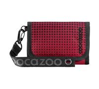 Coocazoo Portamonete con finestra interna ed esterna, scomparto per monete e carte, chiusura in velcro, poliestere, 3a classe, Blazing Fire - nero - rosso, moderno