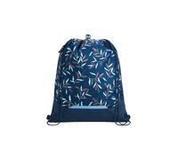 coocazoo Sacca da palestra con scomparto con cerniera e coulisse, elementi riflettenti, fibbia per fissaggio allo zaino scolastico, 10 litri, a partire dalla 3a classe, Boho Glam - Blu, Boho Glam