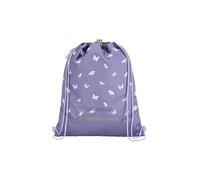 coocazoo Sacca da palestra con scomparto con cerniera e coulisse, elementi riflettenti, fibbia per fissaggio allo zaino scolastico, 10 litri, a partire dalla 3a classe, Wings Reflective - Viola, Ala