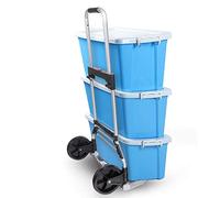 COOCHEER 4291_1 Carrello in Alluminio, Argento, 220lbs