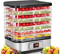COOCHEER Essiccatori Disidratatore Alimentare con controllo della temperatura, Disidratatore rimovibile a 8 livelli, controllo della temperatura 35-70 ℃