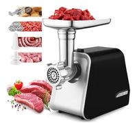 COOCHEER Tritacarne elettrico, tritacarne da 2000 W, con 3 dischi forati, access