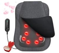 CooCoCo Massaggiatore per la schiena aggiornato 2024 con calore, massaggiatore shiatsu 2 in 1 per alleviare il dolore lombare, cuscino massaggiante 3D per impastare i tessuti profondi per schiena,