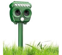 COODAY 2026 - Spaventatore solare per gatti da giardino, a ultrasuoni con luce LED, IP65, resistente alle intemperie, efficace contro gatti, cani, uccelli, volpi, ratti, martore, topi