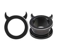 COOEAR 1 paio di dilatatori per lobo, dilatatori per lobo, tunnel, stile malvagio, per uomini e donne, idea regalo per il corpo., 5/8"(16mm), Metallo, Arenaria
