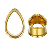 COOEAR Indicatori Tappi per Orecchie e Tunnel Orecchini a Doppia svasatura Aggiornamento Piercing a Goccia 1 Paio Barelle per imballaggio Regalo da 8mm a 25mm.