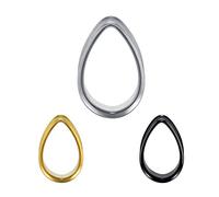 COOEAR Indicatori Tappi per Orecchie e Tunnel Orecchini a Doppia svasatura Aggiornamento Piercing a Goccia 1 Paio Barelle per imballaggio Regalo da 8mm a 25mm.