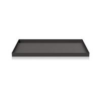 Cooee Design Tray - Vassoio in Acciaio Inox, Color Grafite, 39 x 25 x 2 cm