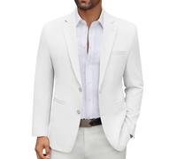 COOFANDY Giacca casual da uomo, per lo sport, il tempo libero, con 2 | Design moderno, risvolto classico, materiale leggero e traspirante, per lavoro, matrimonio, stile minimalista