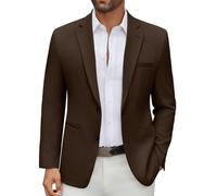 COOFANDY Giacca casual da uomo, per lo sport, il tempo libero, con 2 | Design moderno, risvolto classico, materiale leggero e traspirante, per lavoro, matrimonio, stile minimalista