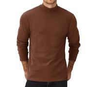 COOFANDY Maglia a Maniche Lunghe da Uomo Collo Alto a metà Dolcevita Sottocamicia Collo Alto Termica Casual Pullover Slim Fit Top Solidi Shirts