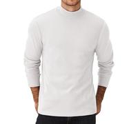 COOFANDY Maglia a Maniche Lunghe da Uomo Collo Alto a metà Dolcevita Sottocamicia Collo Alto Termica Casual Pullover Slim Fit Top Solidi Shirts