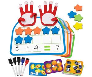 Coogam Montessori - Blocchi numerici controllati matematicamente, magnetici Dieci Plus - piastre per esercizi negativi, adatti per giocattoli educativi da 1° a 3° grado
