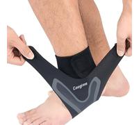Coogime 2 Pcs Supporto Caviglia, cavigliera calcio, tutore caviglia regolabile, benda per fascite plantare, cavigliera sportiva per distorsione, cavigliera traspirante (Grey, S(EU:35-38))