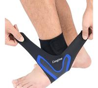 Coogime 2 Pcs Supporto Caviglia, cavigliera calcio, tutore caviglia regolabile, benda per fascite plantare, cavigliera sportiva per distorsione, cavigliera traspirante (Blue, XL(EU:46-48))