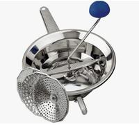 PASSATUTTO MANUALE INOX EMANUEL 2 DIAM.20 CM PASSAVERDURA 3 DISCHI PASSAPOMODORO