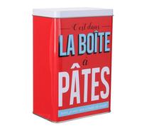 COOK CONCEPT BT6703 A - Pates da cucina, contenitore in metallo, contenitore per tin Box, ferro, rosso, 12,2 x 8 x 18,5