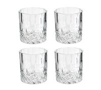 COOK CONCEPT Caraffa da Whisky con 4 Bicchieri 930 ml Trasparente | Vetro, caraffa da whisky, 4 bicchieri assortiti, capacità 930 ml, degustazione, servizio pratico, idea regalo, trasparente