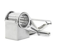 COOK CONCEPT Grattugia per Formaggio Manuale a Manovella Inox 20 cm Argento | Inox, grattugia per formaggio manuale, manovella, grattugiatura rapida, design moderno, manutenzione facile, 20 cm, argento