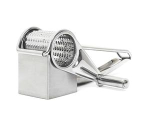 COOK CONCEPT Grattugia per Formaggio Manuale a Manovella Inox 20 cm Argento | Inox, grattugia per formaggio manuale, manovella, grattugiatura rapida, design moderno, manutenzione facile, 20 cm, argento