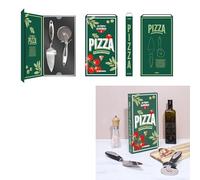 Cook Concept - KA0686 - Set Utensili per Preparazione Pizza - Rotella Tagliente e Spatola per Pizza in Acciaio Inox - Ideale per Gustare Le tue Pizze a Casa - Metallo - Standard