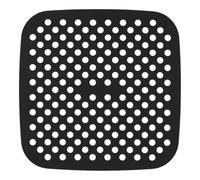 COOK CONCEPT, KC0018 - Tappetino Riutilizzabile per friggitrice ad Aria, Confezione da 2, Protezione del Rivestimento, Pulizia Semplice, circolazione ottimale dell'Aria, 21 cm, Nero