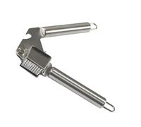 COOK CONCEPT, KU6653, Spremiaglio Manuale in Acciaio Inossidabile, Utensile da Cucina ergonomico, Facile da Pulire, Multifunzione con Apribottiglie, Durevole e Resistente, Argento, Taglia Unica