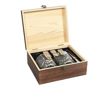 COOK CONCEPT, KV0019, Gentleman Whisky Box 10 Pz con Accessori Completi per Una degustazione raffinata, Ideale per Regali, Marrone, Misura: Standard