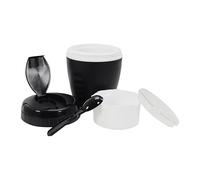 COOK CONCEPT Portapranzo con Cucchiaio, 14 cm x 14 cm x 17 cm, Viola/Turchese/Verde/Grigio