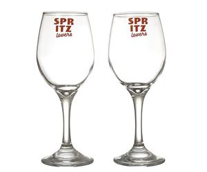 Cook Concept - Set Cocktail Spritz 10 Pezzi con 2 Bicchieri - 2 Cannucce in Vetro - 2 Sottobicchieri - 2 Agitatori - 2 Segna-Bicchieri - Confezione Arancione - Ideale per Aperitivi - Arancione