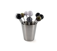 COOK CONCEPT Stuzzicadenti in Acciaio Inossidabile con Pentola, Set di 12