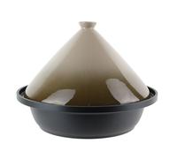 Cook Concept Tajine Induzione Fusione di Alluminio Rotonda 30 cm, Vetroceramica Talpa Cucina Pirofila, Acciaio Inossidabile, Nero, 30.2 x 30.2 x 23 cm