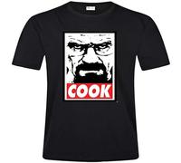 Cook Heisenberg Breaking Bad Tribute Fashion Casual Tops Unisex 100% Cotton Short-Sleeve T-Shirts Black XXXL