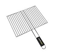 Cook’in Garden - Griglia cromata, dimensioni 40 × 30 cm, resistente alle fiamme e alle alte temperature, manico Soft Touch facile da impugnare, griglia barbecue esterno compatibile multi-marche