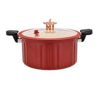Cooker 10L 11 micro pressione, smalto con valvola a manico del coperchio Non accompita di decompressione rapida per tutti i corsi di coda, rosso