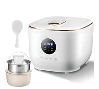 Cooker di Riso a Basso Zucchero, Pentola di Riso Portatile 3L, 5 Modalità di Cottura, Appuntamento Intelligente 24 Ore Su 24, Conservazione a Calore 8 Ore, Interni della Glassa In Ceramica Antiaderent
