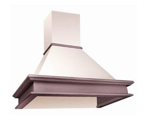 Cooker hood - Kitchen extractor AKPO WK-4 RUSTICA Ecru / 60cm / 420m3/h - Kitchen cooker hood - Cooker extractor hood with wood - Chimney hood