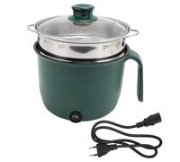 Cooker Lento Elettrico da 1,5 Litri, Pentola da Cottura in Acciaio Inossidabile da 600 W con Design Anti -asciutto e Spegnimento della Temperatura, Pentola Antiaderente per (Plug