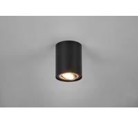 COOKIE CILINDRO SPOT ORIENTABILE NERO + ORO D. 9,6CM H. 12,5CM 1 LUCE ATTACCO GU10